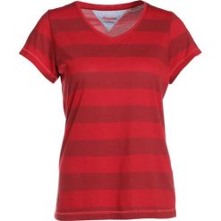 Topy sportowe damskie: Bergans BASTY LADY TEE Tshirt z nadrukiem red/burgundy striped/strawberry