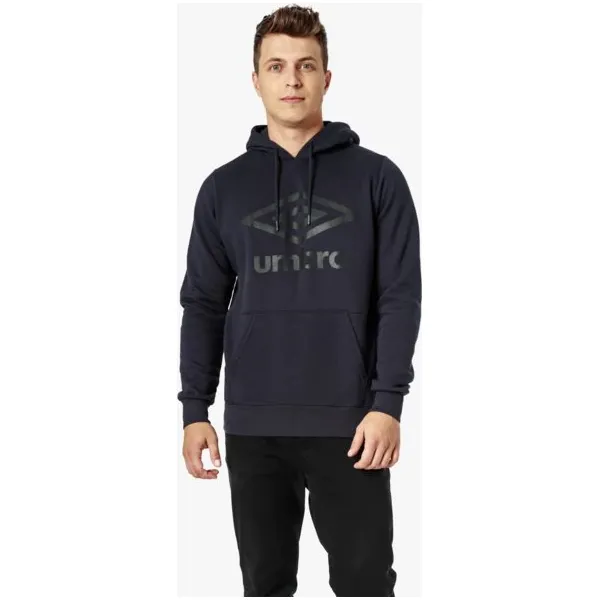 Umbro Bluza Fw Large Logo Oh Hoodie , granatowy, rozmiar M. Niebieskie bluzy męskie Umbro, m, z aplikacjami, z bawełny, sportowe, z kapturem, bez rękawów, z kapturem. W wyprzedaży za 79,99 zł.