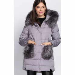 Szara Kurtka Wildest Dreams. Brązowe kurtki damskie pikowane marki QUECHUA, na zimę, m, z materiału. Za 154,99 zł.