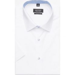Koszula bexley 2468 krótki rękaw custom fit biały. Białe koszule męskie Recman, m, bez wzorów, bez kołnierzyka, z krótkim rękawem. Za 159,00 zł.