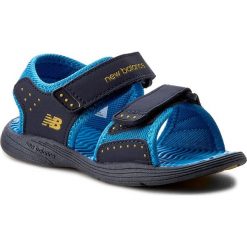 Sandały NEW BALANCE - K2004NBL Granatowy. Niebieskie sandały chłopięce New Balance, ze skóry ekologicznej, bez zapięcia. W wyprzedaży za 89,00 zł.