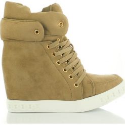 Zamszowe Sneakersy Khaki Dual (38). Pomarańczowe sneakersy damskie Yes Mile, z zamszu. Za 69,00 zł.