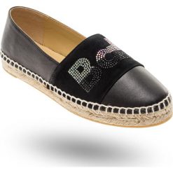 ESPADRYLE Baldinini. Czarne koturny damskie Baldinini, bez obcasa, na koturnie, bez zapięcia. Za 949,00 zł.