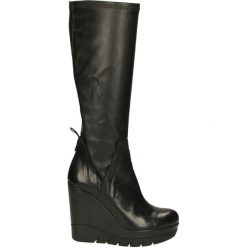 Buty zimowe damskie: Kozaki na koturnie - ZE09 LU-NA NE