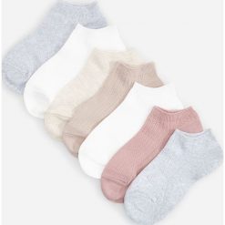 Skarpetki stopki 7 pack - Kremowy. Białe skarpetki damskie Reserved. Za 49,99 zł.