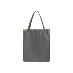 Shopper bag XL grafitowa klasyczna torba na zamek Vegan. Szare torby damskie na zakupy marki Hairoo, w paski. Za 170,00 zł.