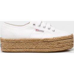 Superga - Espadryle. Białe espadryle damskie Superga, bez wzorów, z gumy, bez obcasa, na obcasie. W wyprzedaży za 219,90 zł.
