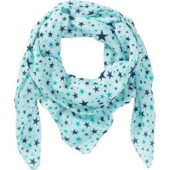 Chusta w gwiazdki bonprix miętowo-niebieskozielony morski-zielony butelkowy. Niebieskie chusty damskie bonprix, z nadrukiem. Za 44,99 zł.