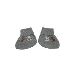 Ebi & Ebi Fairtrade Buciki grey - szary. Szare buciki niemowlęce marki Ebi & Ebi, z bawełny, bez zapięcia. Za 69,00 zł.