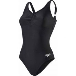 Speedo Strój Essential Clipback 1 Piecef Black 34. Czarne stroje kąpielowe damskie marki Speedo, bez wzorów, sportowe. Za 159,00 zł.