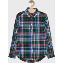 Polo Ralph Lauren - Koszula dziecięca 134-176 cm. Zielone koszule chłopięce z bawełny, casualowe, polo, długie. W wyprzedaży za 199,90 zł.