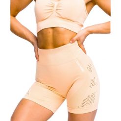 GymHero California Cute Shorts PEACH. Pomarańczowe szorty damskie Gymhero, xs, bez wzorów. Za 99,99 zł.