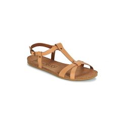 Sandały Casual Attitude JALIYAXE. Pomarańczowe sandały damskie Casual Attitude, bez wzorów, casualowe, bez obcasa, bez zapięcia. Za 129,00 zł.