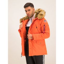 Parka Alpha Industries Polar 123144. Pomarańczowe kurtki męskie Alpha Industries, m, bez wzorów, z poliesteru, bez kaptura. W wyprzedaży za 799,00 zł.