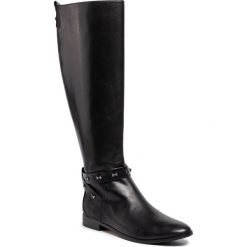Kozaki TED BAKER - Plannia 159883 Black. Czarne kozaki damskie Ted Baker, ze skóry, bez obcasa, bez zapięcia. W wyprzedaży za 779,00 zł.