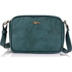 Listonoszka Milton ML01 Zielona. Zielone listonoszki damskie Tagless, w paski, z materiału, przez ramię, bez dodatków. Za 55,97 zł.