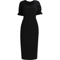 Sukienki: Fashion Union Petite DRESS WITH BUTTON THROUGH Sukienka z dżerseju black