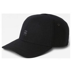 G-Star Raw - Czapka. Czarne czapki męskie G-Star RAW, bez wzorów, z bawełny, retro. Za 199,90 zł.