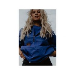 Softshell indigo hoodie. Niebieskie bluzy damskie Rest_factory, s, z aplikacjami, z poliesteru, bez rękawów, bez kaptura. Za 289,90 zł.