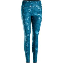 Legginsy dwustronne do dynamicznej jogi. Pomarańczowe legginsy damskie DOMYOS, xl, bez wzorów, z elastanu. Za 109,99 zł.