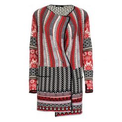 Swetry klasyczne damskie: Desigual Sweter Damski Call S Czerwony