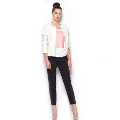 Ecru Kurtka Typu Bomber. Szare kurtki sportowe damskie marki Molly.pl, s, z gumy. Za 152,90 zł.