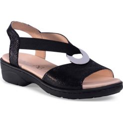 Sandały CAPRICE - 9-28251-24 Black Reptile 010. Czarne klapki damskie Caprice, bez wzorów, ze skóry, bez obcasa. W wyprzedaży za 149,00 zł.