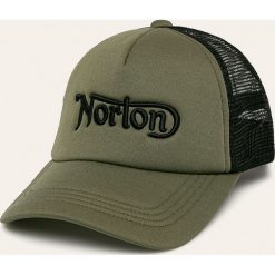 Norton - Czapka. Zielone czapki męskie Norton, bez wzorów, z bawełny. W wyprzedaży za 99,90 zł.