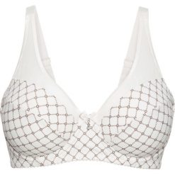 Biustonosz "minimizer" bonprix ecru-brunatny z nadrukiem. Brązowe biustonosze bonprix, z nadrukiem. Za 54,99 zł.
