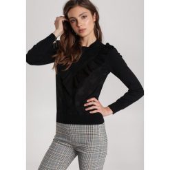Czarny Sweter Nautiny. Czarne swetry damskie Renee, s, bez wzorów, casualowe, bez rękawów, bez kaptura. Za 119,99 zł.
