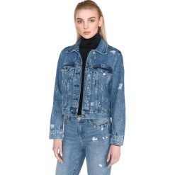 Guess Leda Kurtka Niebieski. Niebieskie kurtki damskie Guess, l, z haftami, z bawełny. Za 585,95 zł.