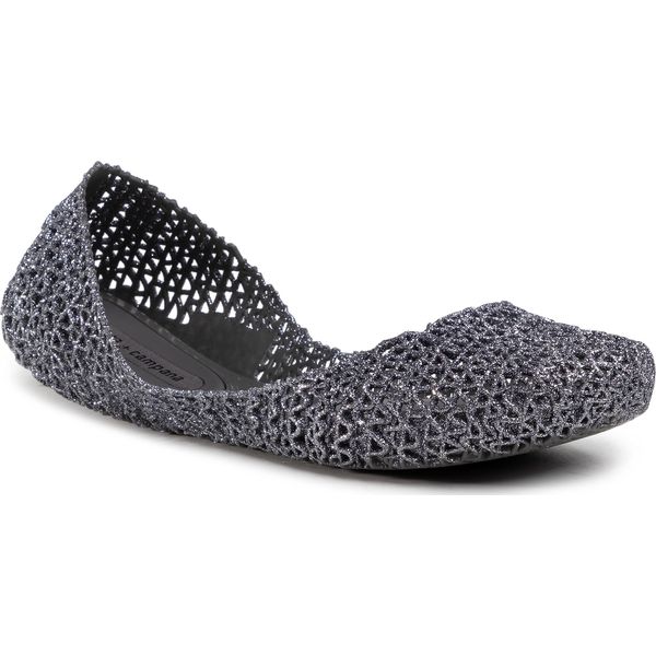 Baleriny MELISSA - Campana Pappel VII Ad 31512 Grey Glitter 51799. Szare baleriny damskie Melissa, bez wzorów, z tworzywa sztucznego, bez obcasa. Za 319,00 zł.