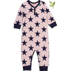 Pajacyk w kolorze jasnoróżowym. Różowe body niemowlęce Fred's World by GREEN COTTON, bez wzorów, z bawełny, bez rękawów. W wyprzedaży za 72,95 zł.