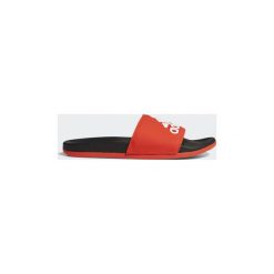 Klapki adidas Klapki adilette Cloudfoam Plus Logo. Czerwone kapcie męskie Adidas, bez wzorów. Za 149,00 zł.