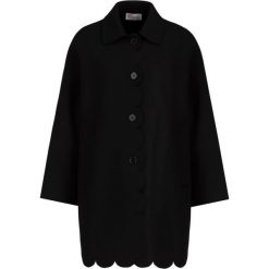 Płaszcz zimowy Red Valentino SR3CAA75. Czarne płaszcze damskie Red Valentino, na zimę, bez wzorów, z wełny. W wyprzedaży za 1399,00 zł.
