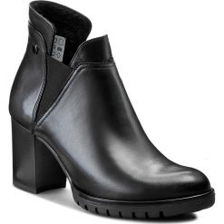 Botki SERGIO BARDI - Luciana FW127292017RB 101. Czarne botki damskie na obcasie marki Sergio Bardi, z gumy, eleganckie. W wyprzedaży za 259,00 zł.