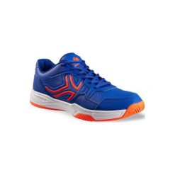Buty tenisowe TS190 męskie na twardą nawierzchnię. Białe buty sportowe męskie ARTENGO, z poliesteru, bez zapięcia, tenisowe. Za 119,99 zł.