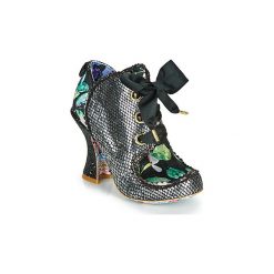Botki Irregular Choice BARONESS. Czarne botki damskie Irregular Choice, bez obcasa, bez zapięcia. W wyprzedaży za 356,30 zł.