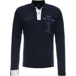 La Martina FLOYD Koszulka polo navy. Niebieskie koszulki polo męskie marki La Martina, xl, z elastanu, z długim rękawem. Za 669,00 zł.