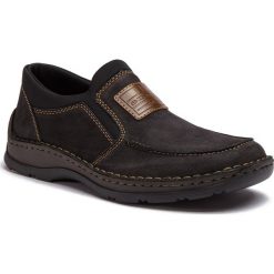 Półbuty RIEKER - 05352-03 Schwarz. Czarne półbuty męskie Rieker, na co dzień, bez wzorów, ze skóry, eleganckie, bez zapięcia. Za 269,00 zł.