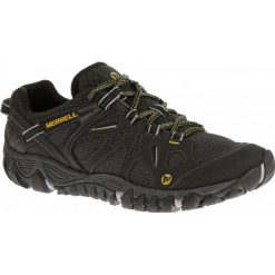 Merrell Buty Turystyczne All Out Blaze Aero Sport Black 10 (44,5). Czarne buty sportowe męskie Merrell, na lato, z meshu, bez zapięcia. W wyprzedaży za 359,00 zł.