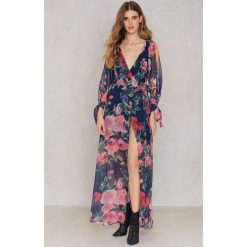 Sukienki: SheIn Sukienka Surplice – Blue,Multicolor