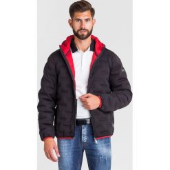 KURTKA Puchowa Armani Exchange. Czarne płaszcze męskie Armani Exchange, m, z nadrukiem, z puchu, z kapturem. Za 1349,00 zł.