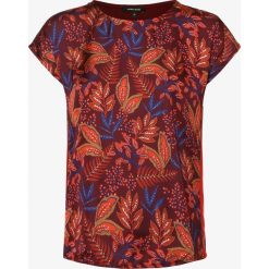 More & More - T-shirt damski, czerwony. Czerwone t-shirty damskie More & More, z nadrukiem, z satyny, bez kołnierzyka. Za 129,95 zł.