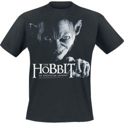 Hobbit Sméagol T-Shirt czarny. Czarne t-shirty męskie z nadrukiem Hobbit, m, z okrągłym kołnierzem. Za 74,90 zł.