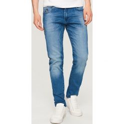 Jeansy męskie: Jeansy z motywem kotwicy slim fit – Niebieski