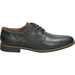 Derby męskie: Półbuty męskie - B010-100 BL P