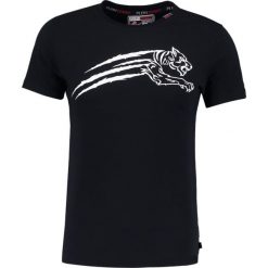 Plein Sport FREEMAN Tshirt z nadrukiem black. Czarne koszulki polo męskie Plein Sport, m, z nadrukiem, z bawełny. W wyprzedaży za 591,20 zł.