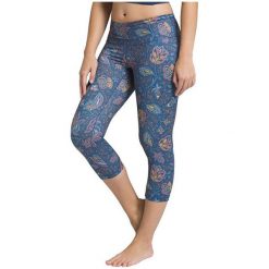 Prana Legíny Damskie Pillar Print Ed Capriblue Sierra (Rozmiar Xl). Szare spodnie damskie marki PrAna, xl, na fitness i siłownię. W wyprzedaży za 252,00 zł.