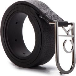 Pasek Damski CALVIN KLEIN - 2.5 Cm Ck Round Buckle Belt K60K605160 001. Czarne paski damskie Calvin Klein, w paski, ze skóry. Za 269,00 zł.